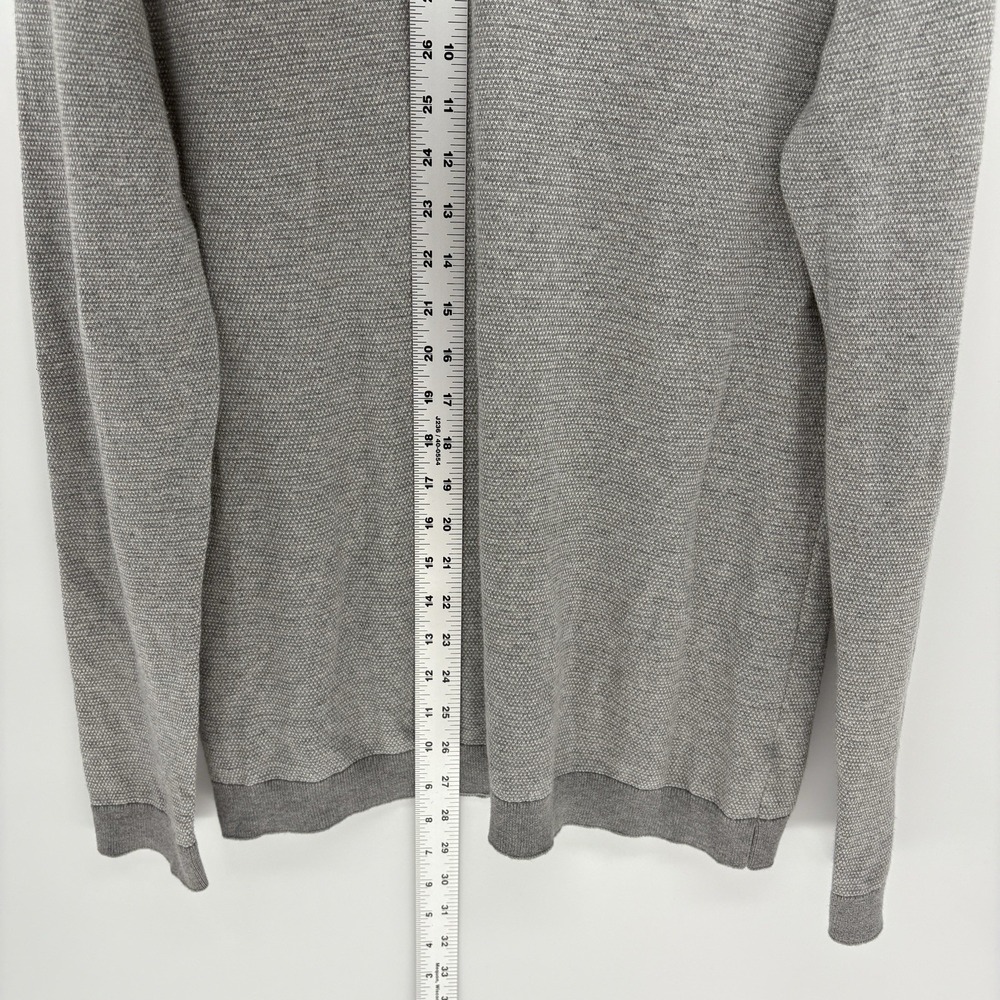 Onward Reserve Cashmere Blend Textured Crewneck Sweater Elbow Pads Preppy Men L - Picture 5 of 10